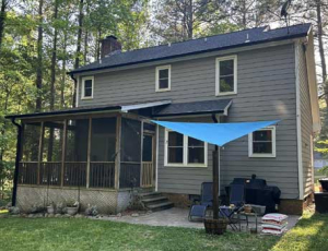 black gutters installation