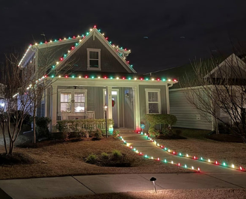 Christmas lights display