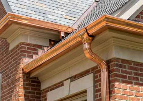 copper gutters